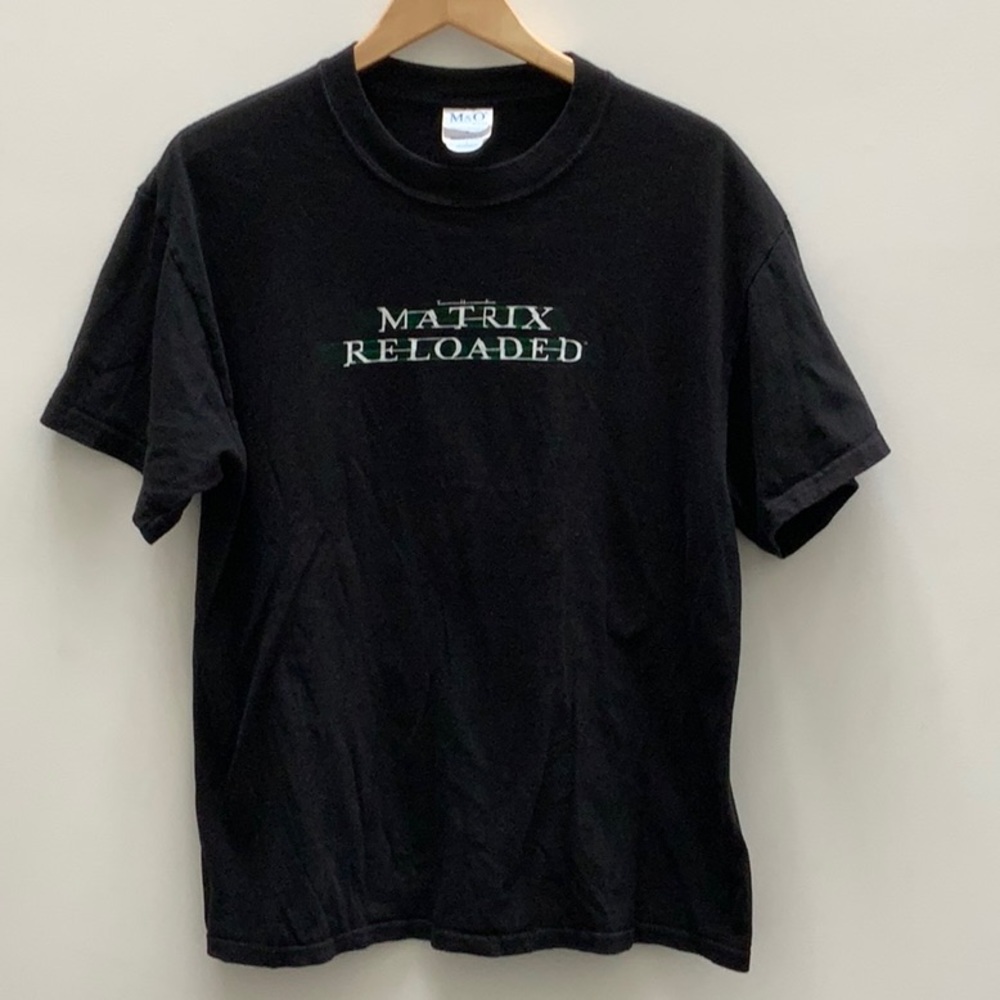 Vintage Matrix Reloaded tshirt. Black, good condition